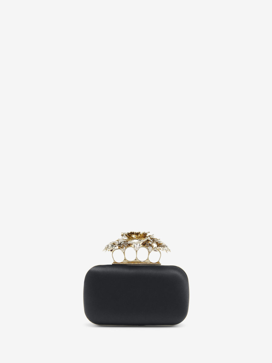 ALEXANDER MCQUEEN - Carnation Knuckle Clutch - Item 8456481HBC31000